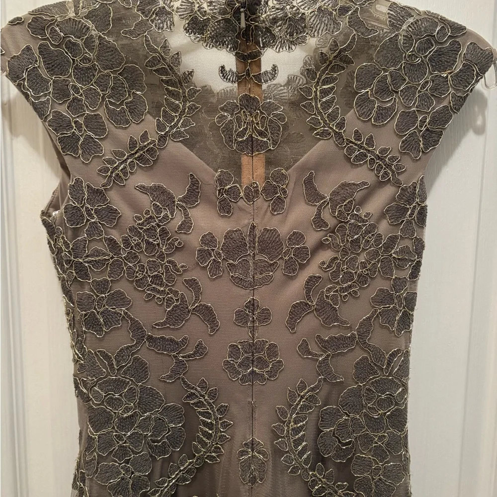 Tadashi Shoji Brown Lace Mini Dress - Picture 7 of 11